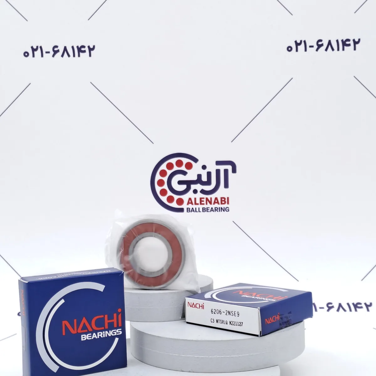 بلبرینگ 6206 2RS/C3 برند NACHI